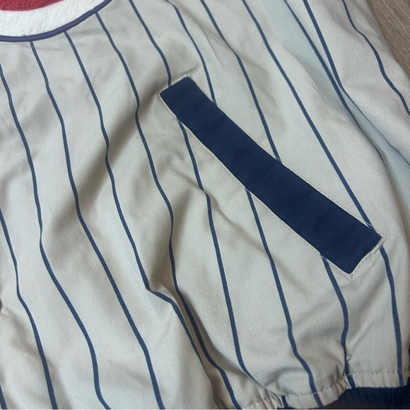 Chicago Cubs Majestic Cooperstown Collection Pinstripe Jacket Mens Size Large - Picture 8 of 16